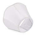 thumbnail image 4 of Bell Lamp Shade, White Silk Shantung Scalloped Lampshade Replacement, Softback, 7'' Top x 14'' Bottom x 10'' Height, Spider Fitter, 4 of 7