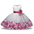 thumbnail image 2 of Girls Dresses Sleeveless Flower Prints Princess Custume Show Sweet and Comfortable Girls Clothes, 2 of 4