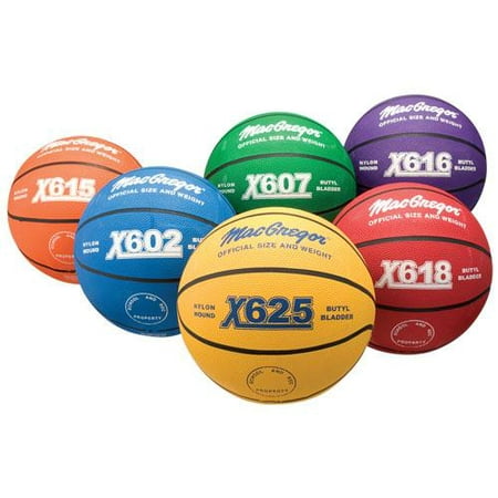 MacGregor Multicolor Basketball-Color:Green,Size:Official