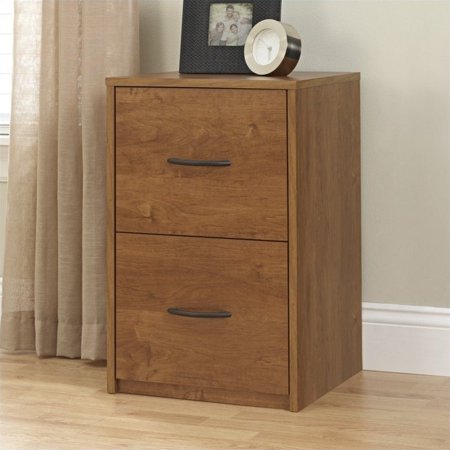 Ameriwood Home 2 Drawer Wood Vertical File Cabinet In Oak