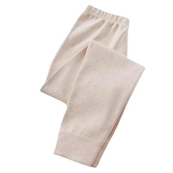 Mikilon Winter Warm Pants for Kids Size 2-15 Years Casual Solid Color Long Pants Comfortable Thicken Pants