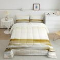 thumbnail image 1 of Erosebridal Simple Graffiti Bedding King Comforter Set,Modern Design Down Comforter,Yellow Brown Bedding Sets King with Comforter,Ultra Soft Room Decoration Reversible,3 Pieces, 1 of 8