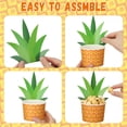 thumbnail image 3 of Vasos de papel Jingmore con forma de piña, 240 ml, para fiestas tropicales, 50 unidades, 3 of 6