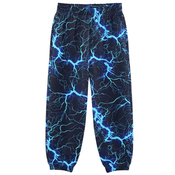 joogoo Blue Lightning Boys' Sweatpants Jogger Pants 5-6Y