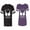 Men Black / Women Purple, variant on World's Greatest Dad Mom Matching Couple Cotton Jerseys (Men Black / Women Black) (Men S / Women S)