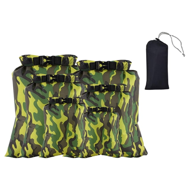 Almencla 6 Pcs Sac Étanche à Sec Portable à Rouleau pour Canotage Cyclisme Vert
