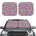 thumbnail image 2 of Xecao Daisies Flowers for Foldable Car Sun Shades (2-Pack) offer sun protection with an easy-fold design for convenient windshield shading., 2 of 7