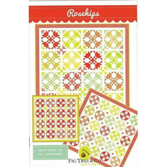 Pattern~Rosehips~2 Sizes  by Fig Tree & Co.