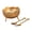 Low, variant on Lynono Co.,Ltd Engraved Metal Sundaes Bowl With Clear Glass Insert And Included Spoon Fork Set
