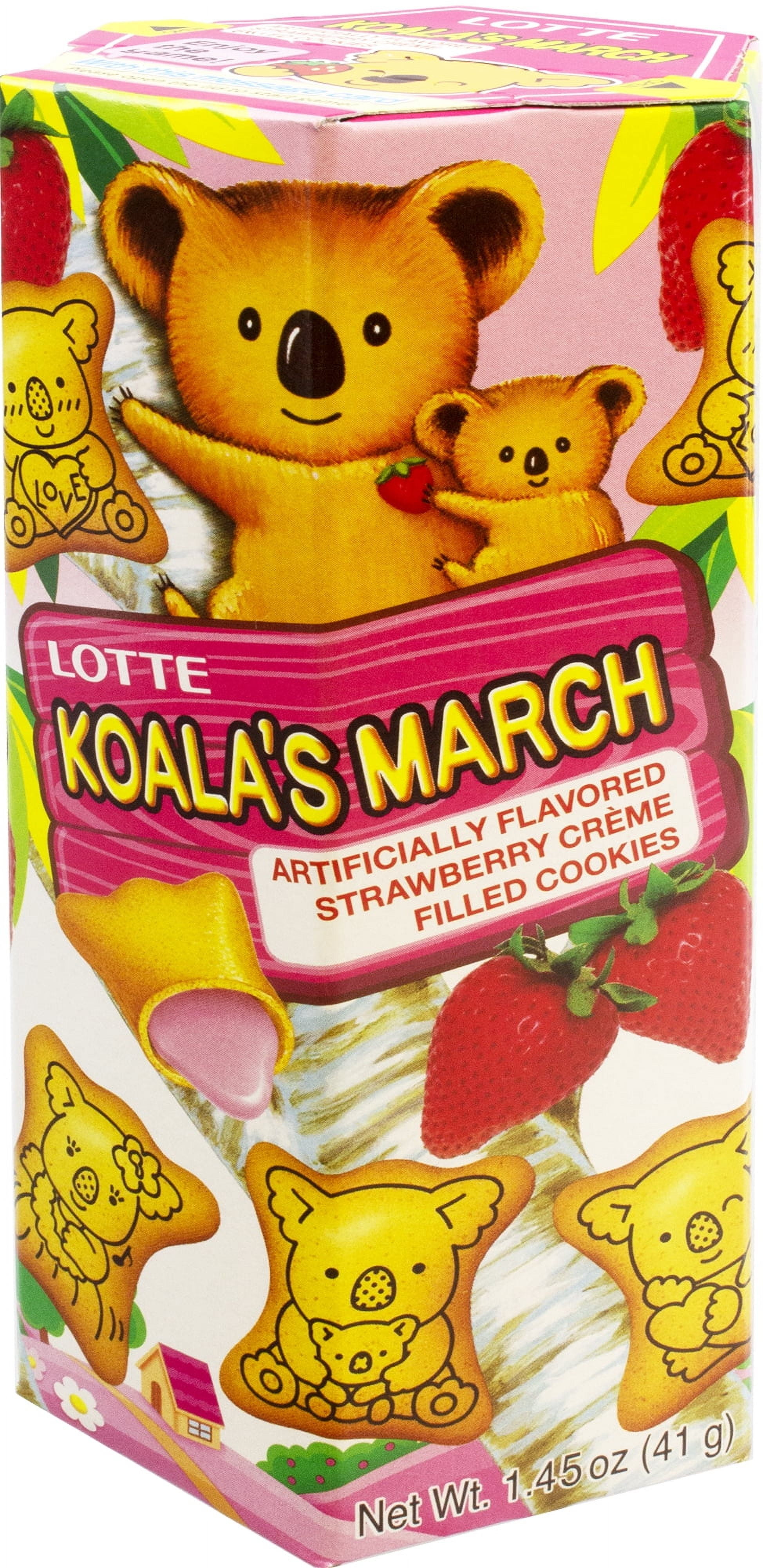 (2 pack) Lotte Koala's March Strawberry Snack, 1.45 oz