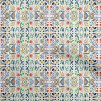 oneOone Polyester Spandex Teal Blue Fabric Block Fabric For Sewing Printed Craft Fabric By The Yard 56 Inch Wide-89