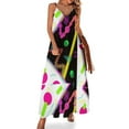 thumbnail image 2 of Happy Neon Robe de Soirée Sans Manches Design Memphis Milano des Années 80 Robes de Mariage pour Fêtes Robe d'Été Femme 2024, 2 of 5