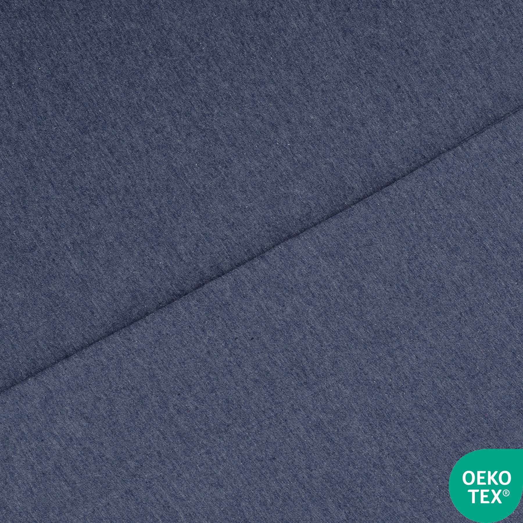 Mainstays Cotton Rich Extra Soft Jersey Bed Sheet Set, Queen, Blue Cove, 4 Pieces