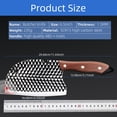thumbnail image 4 of Kitchen Knife 6.5inch High Carbon Steel Fish Knife Handmade Forged Butcher Knife for Chopping Slicing Cutting Bone Wood Handle, 4 of 8