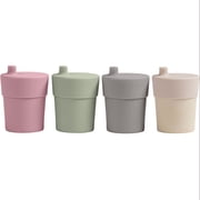 Weesprout Toddler Sippy Cups with Lids, Made with Bamboo, 10oz, Set of 4