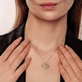 thumbnail image 5 of Cali Trove Diamond Mom Heart Pendant Necklace 1/10 Ct Natural Diamonds 14KT Gold Vermeil on 925 Sterling Silver Gift for Mom Meaningful Gift for Mother’s Day, 5 of 7