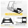 thumbnail image 3 of Racing Simulator Seat Mounting Frame with Bolts Suitable for Dardoo, Supllueer, Anman Gaming Stand DIY Adjustable & Portable Real Driving & Flying Simulation Split Rear Seat Cockpit, 3 of 6