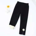 thumbnail image 4 of Karoyedx Leggings Kids Girls Leggings Cotton Fleece Leggings for Girls Tights Pants for Kids Toddler Stretchy Pull On Black Size,2-3 Years, 4 of 9