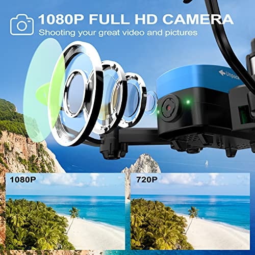 W Mini Drone para niÃ±os con cÃ¡mara HD 1080p FPV, juguetes