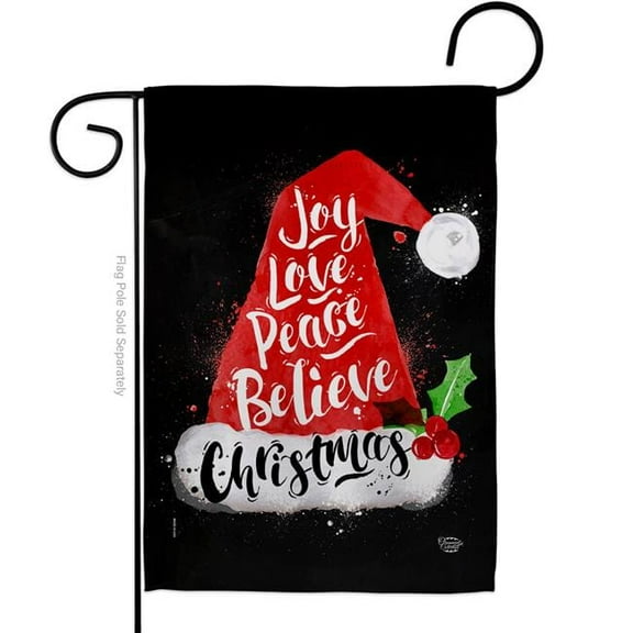 Ornament Collection G192262-BO 13 x 18.5 in. Joy Love Peace Garden Flag with Winter Christmas Double-Sided Decorative Vertical Flags House Decoration Banner Yard Gift