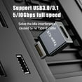 thumbnail image 2 of Type-E USB 3.1 Front Panel Adapter 90 Degree Elbow Female to Male Converter for Motherboard Data Transmission Charging 5-10Gbps, 2 of 6