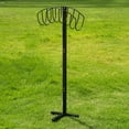 Detachable Heavy Duty Garden Hose Holder & Organizer, Freestanding Outdoor Metal Hose Stand and