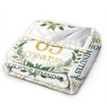 thumbnail image 2 of Wijzvio Happy 65th Birthday Throw Blanket Soft Fuzzy Fleece Blanket For Couch Bed Living Room Decoration 60"X50", 2 of 9