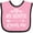 Pink and Black, variant on Inktastic Auntie Loves Me Baby Clothes Boys or Girls Baby Bib