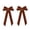 Brown, variant on MYUNNIL Christmas Tree Bow Decor, Giant Soft Snow Lace Hanging Bow Christmas Tree Decoration with Long Flowing Ribbon, 13" x 29" Gentle Seasonal Ornament for Holiday Party Wedding Wall, Hot Pink