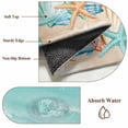 thumbnail image 6 of Coastal Beach Round Area Rug 8Ft Washable Large Circle Rugs for Living Room Dorm, Ocean Wave Summer Sea Starfish Coral Teal Beige Non-Slip Carpet Floor Mats Indoor Outdoor Carpet Runner Home Decor, 6 of 8