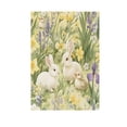 thumbnail image 6 of Yayeee Garden Flag 12"x18" Double Sided Outdoor Yard Lawn Holiday Decorations, Yellow Floral Rabbit, 6 of 6