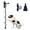 DarkBlue, variant on Dog Doorbells for Potty Training, Handmade Hanging Dog Bell for Door Knob for Puppies to Ring to Go Outside, Macrame Dog Doorbell Gift. Gray