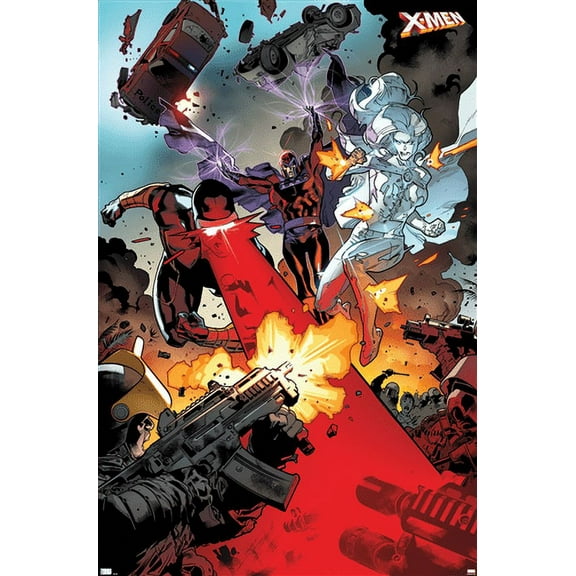 Marvel Comics - The X-Men - Cyclops Magneto Emma Frost Wall Poster, 22.375" x 34"