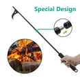 thumbnail image 5 of 40 Inch Fireplace Poker Heavy Duty Wrought Iron Steel Fire Pit Poker, Long Handle Heat Resistant Firewood Stick for Outdoor Camping Bonfire Indoor Fireplace Wood Stove, 5 of 7