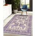 thumbnail image 4 of Boho Decorative Rug, Vintage Look Ethnic Look Pattern of Paisley Details Bohemian Feels Damask, Quality Carpet for Bedroom Dorm and Living Room, 6 Sizes, Eggshell Violet Lilac, by Ambesonne, 4 of 4