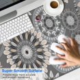 thumbnail image 2 of Long Mouse Pads for Desk,Gray Floral Mandala and Leaf Pattern Desk Mats on Top Of Desks, Desk Mouse Pad Extra Large with 3mm Non-Slip Base and Stitched Edge for Gaming,Office,Work,Home 47.3"x23.6", 2 of 6