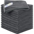 thumbnail image 1 of Sinland 12Pack Microfiber Cleaning Cloths All-Purpose Soft Dish Cloth Absorbent Cleaning Rags Lint Less Car Cloth Cleaning Towels for Home, Kitchen, Office 12 Inch X 12 Inch Grey, 1 of 8