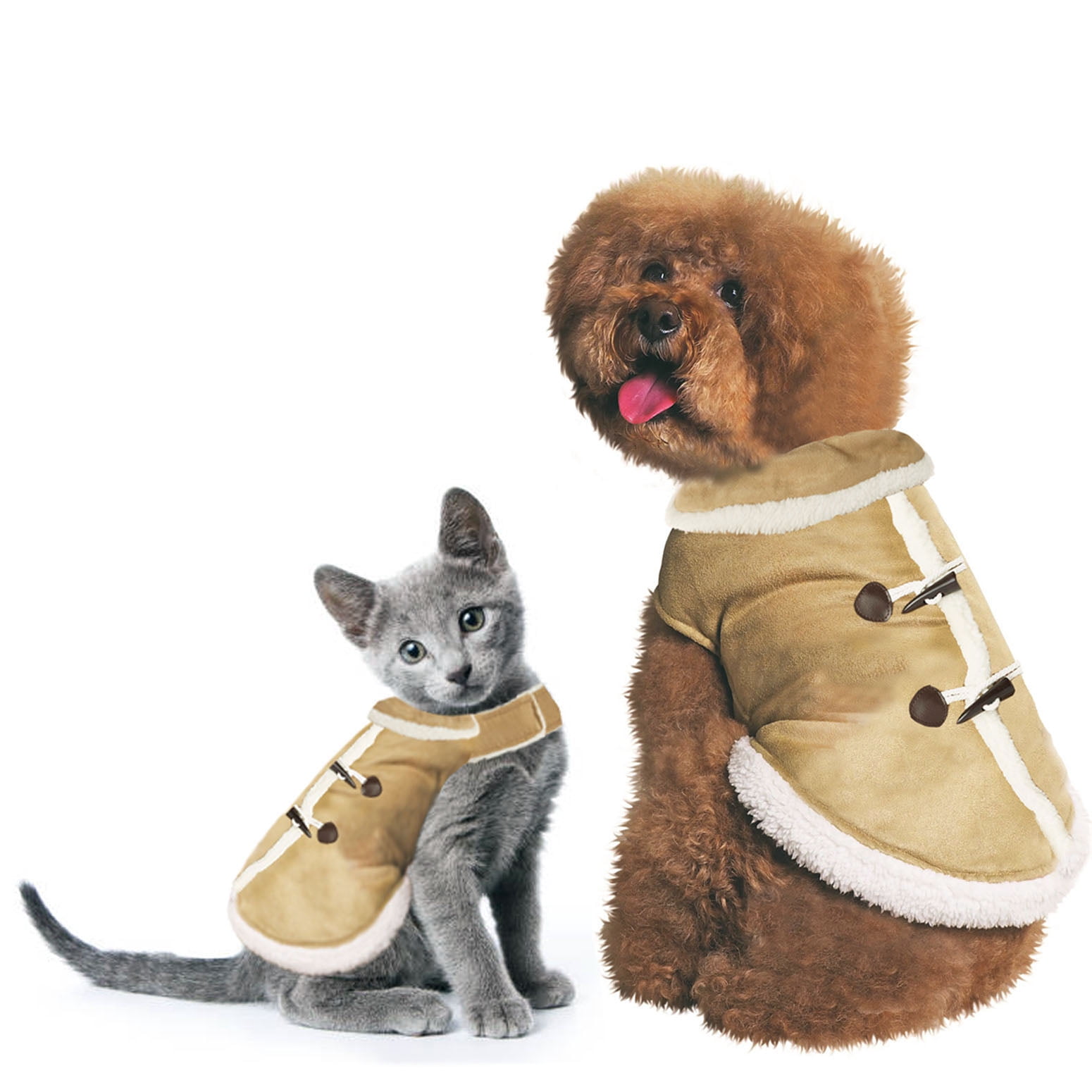 Fetchwear Faux Suede Pet Jacket, Small 