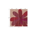 Drew Barrymore Flower Home Floral Peel & Stick Wallpaper Mural, Red