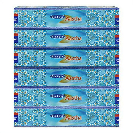 Satya Aastha Agarbatti Pack of 6 Incense Sticks Boxes, 15 GMS Each