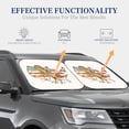 thumbnail image 4 of Haiem Vintage Wild West Cowboy Car Windshield Sun Shade (2 Pieces) Foldable Windshield Sun Shade Car Accessories for Truck SUV Pickup-Large, 4 of 7