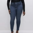 thumbnail image 2 of safuny Clearance Women's Wide Leg Jeans Denim Pants Casual Comfy Solid Girls Teen Holiday High Waist Trendy Trousers Dark Blue XXXL, 2 of 3
