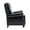Black, variant on UIXE Recliner Chairs Faux Leather Push Back Recliners Upholstered Chairs for Bedroom, Gray