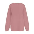 thumbnail image 5 of Resicozy Oversized Sweatshirt for Women Crewneck Long Sleeve Plain Pullover Tops Fall Fashion Clothes with Pocket 2025 Light pink 2XL, 5 of 5