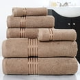 thumbnail image 2 of Lavish Home 100% Cotton Hotel 6 Piece Towel Set - Taupe, 2 of 10