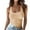 Beige, variant on Camisole Tops Corset Tops Plus Size Going Out Tops for Women Ribbed Tank Tops Sleeveless Slim Shirts Solid Color Undershirt Tube Tops for Women Square Neck Tops Crop Tops for Women Grey S