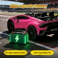 thumbnail image 2 of Track Seven 24V Kids Ride on Car, Licensed Lamborghini STO Electric Car with Remote Control, Ride on Drift Car with Foam Front Wheels, Music, 360° Spin, Max Speed 6mph, Ages 3+, Pink, 2 of 7