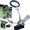 MAGNA-DESK 2 LED High-Power 3.5X & 12X LED Helping Hand Magnifier | Precision Soldering Stand & Alligator Clamps | Ideal for Electronics Repair, Jewelry Crafting