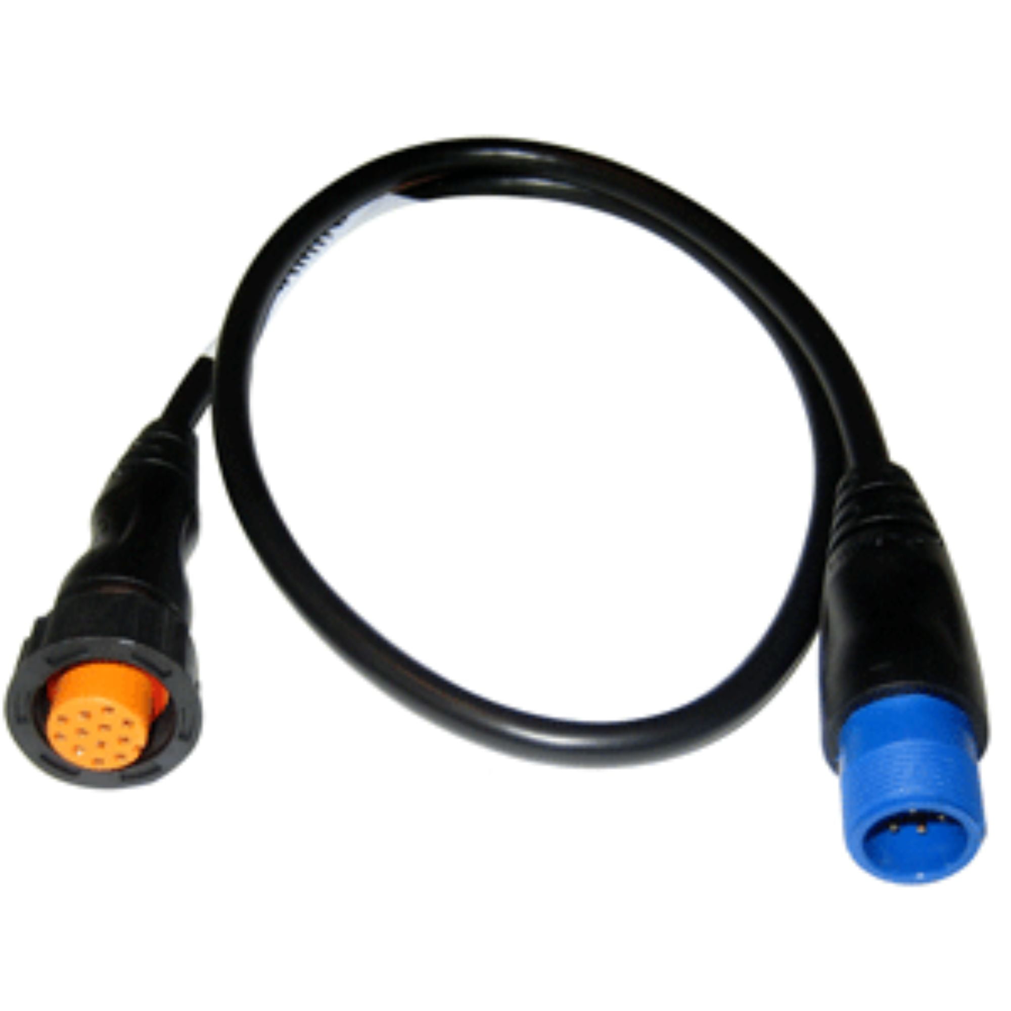 6" Black, Blue, and Orange 8Pin Transducer to 12Pin Sounder Adapter