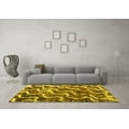 thumbnail image 3 of Ahgly Company Indoor Rectangle Abstract Yellow Modern Area Rugs, 2' x 3', 3 of 4